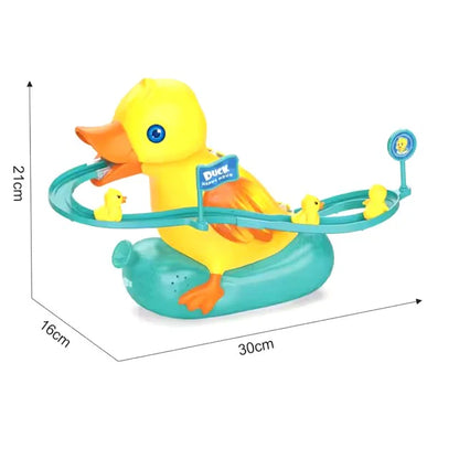Duck Track Roller Coaster Mini duck climbing stairs toy roller