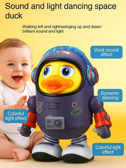 Space Dancing Duck Robot Toy with Light Music