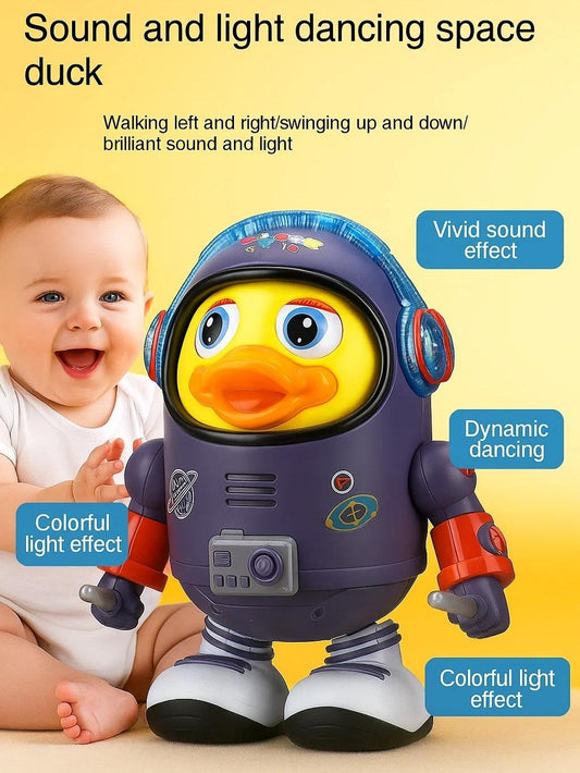 Space Dancing Duck Robot Toy with Light Music