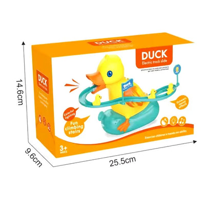 Duck Track Roller Coaster Mini duck climbing stairs toy roller